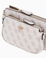 Guess Anadela Noelle II Çift Pouch Kadın Çapraz Askılı Çanta Dark Oak