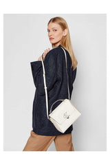 Calvin Klein Minimal Monogram Mini Top Handle Kadın Askılı Omuz Çantası Warm White - Egshell