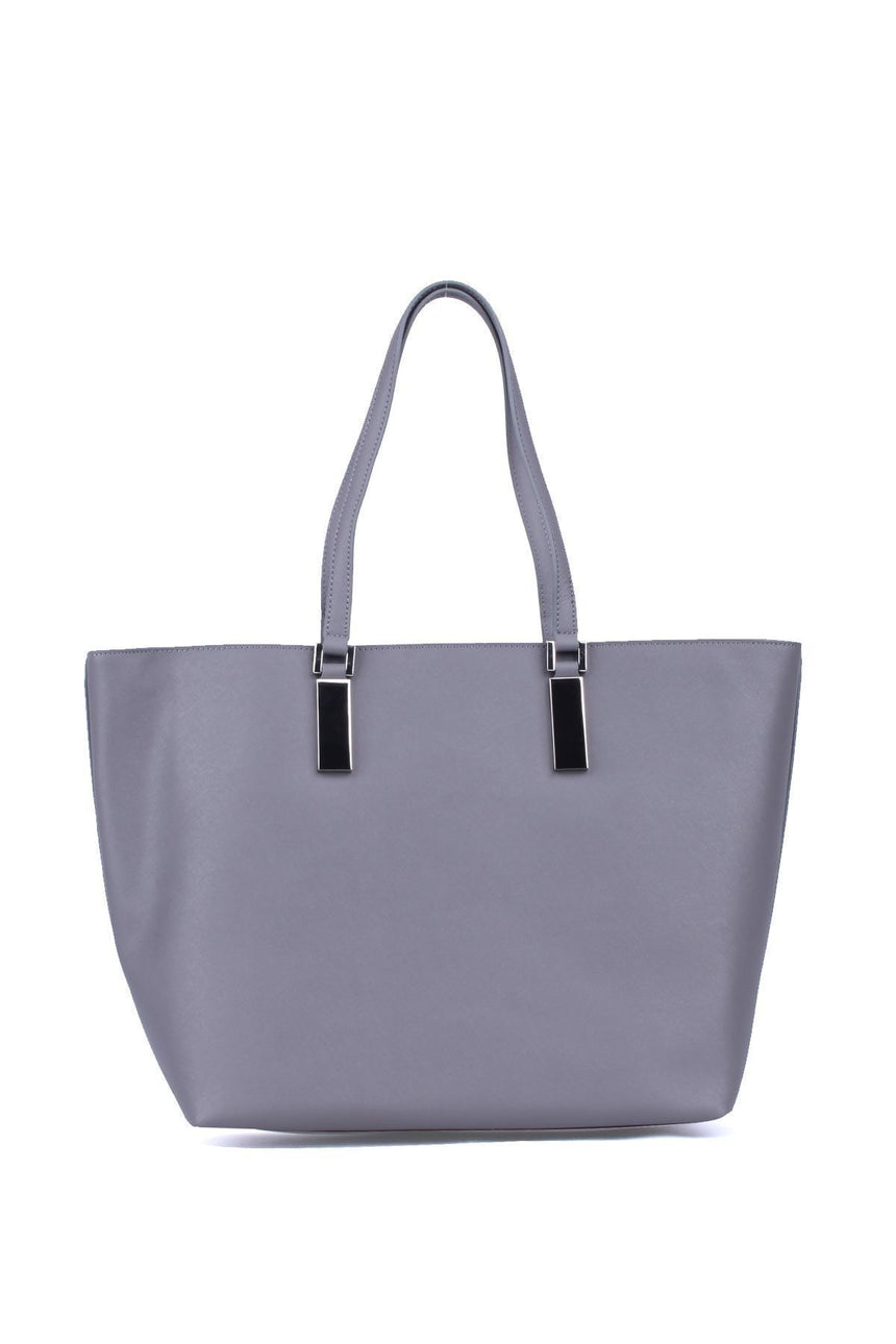 Calvin Klein Scarlett Shopper Tote Kadın Omuz Çantası Grey / Black