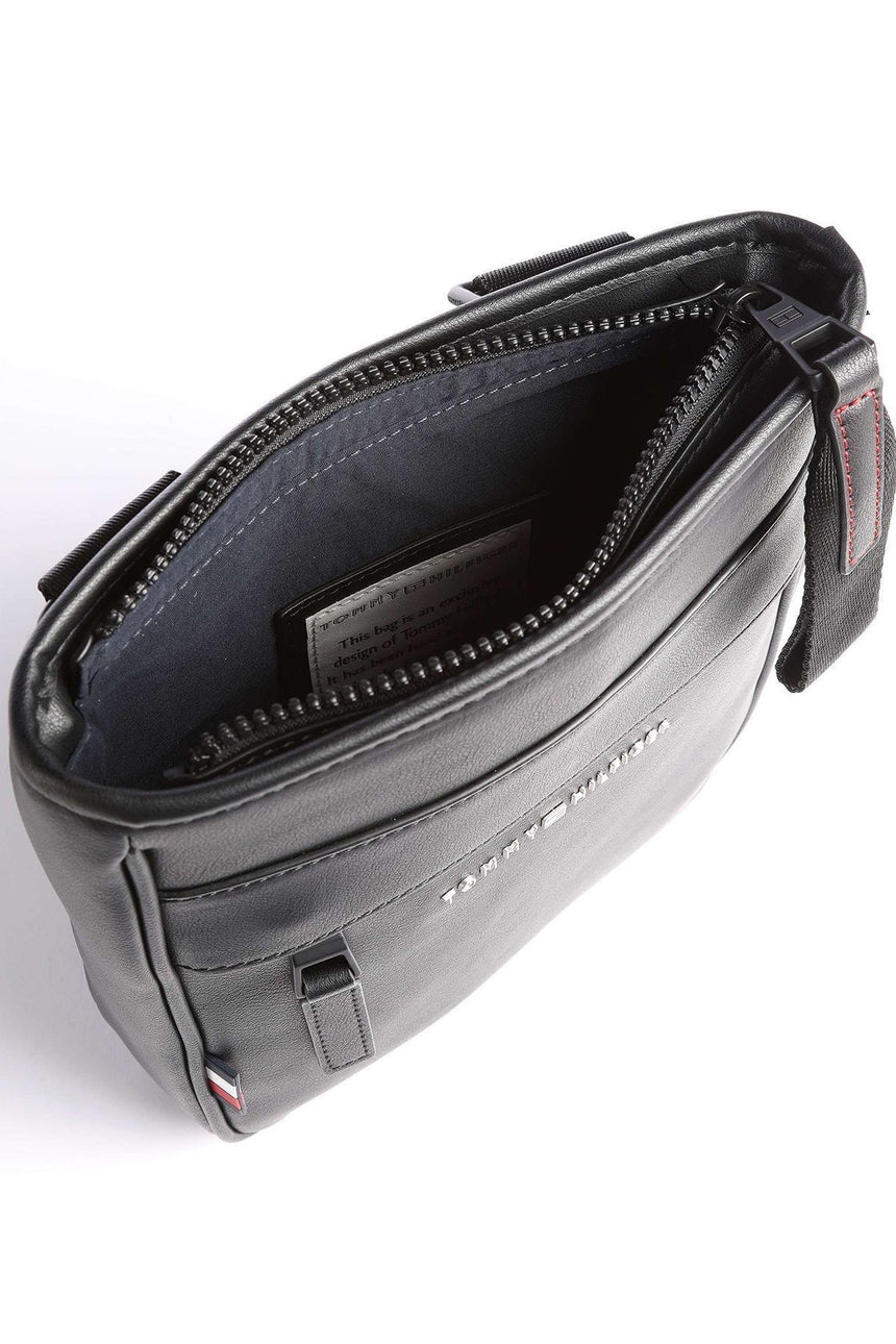 Tommy Hilfiger Elevated Pu Mini Çapraz Askılı Erkek Çantası Black