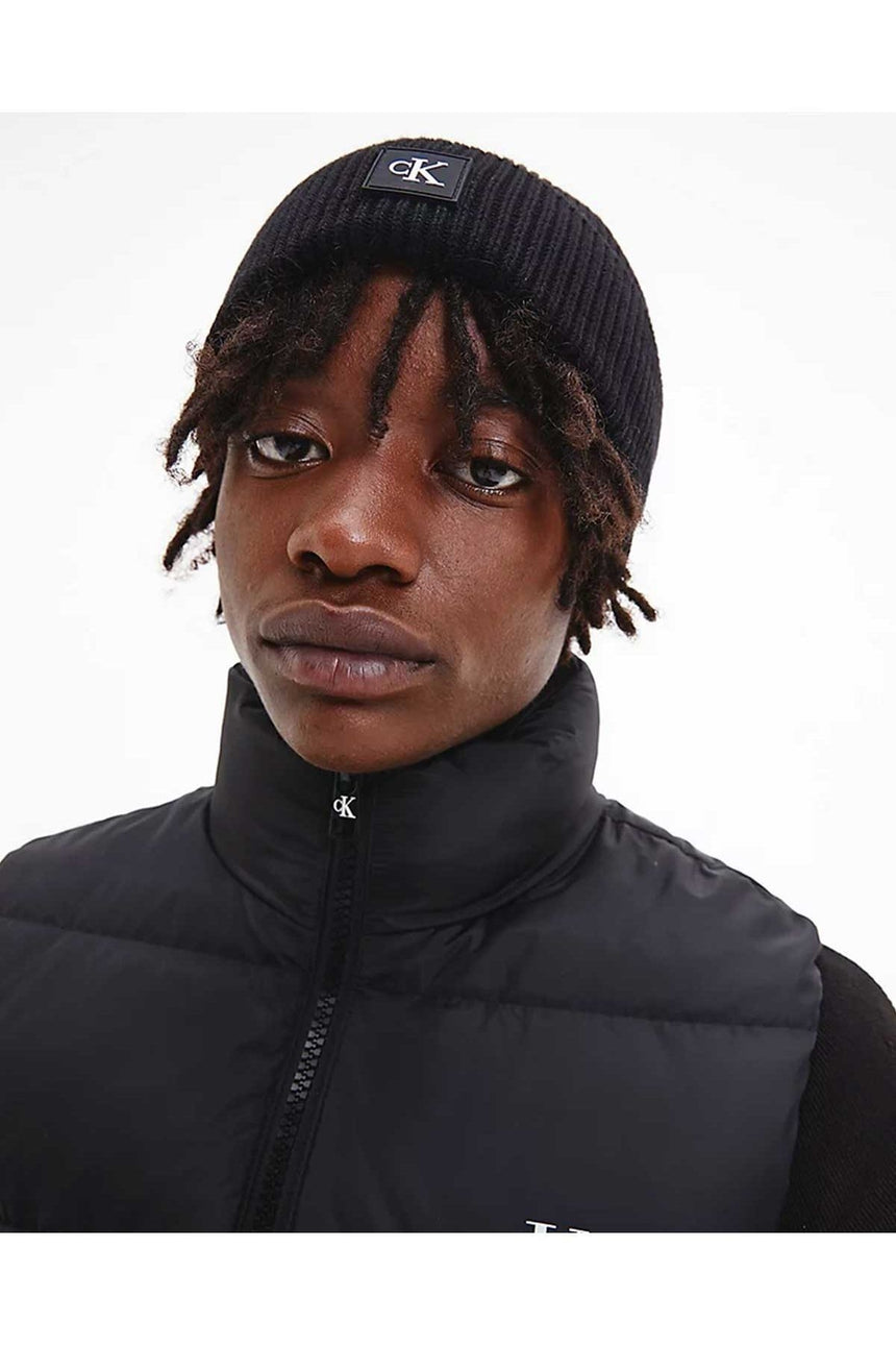 Calvin Klein Rubber Patch Erkek Bere Black