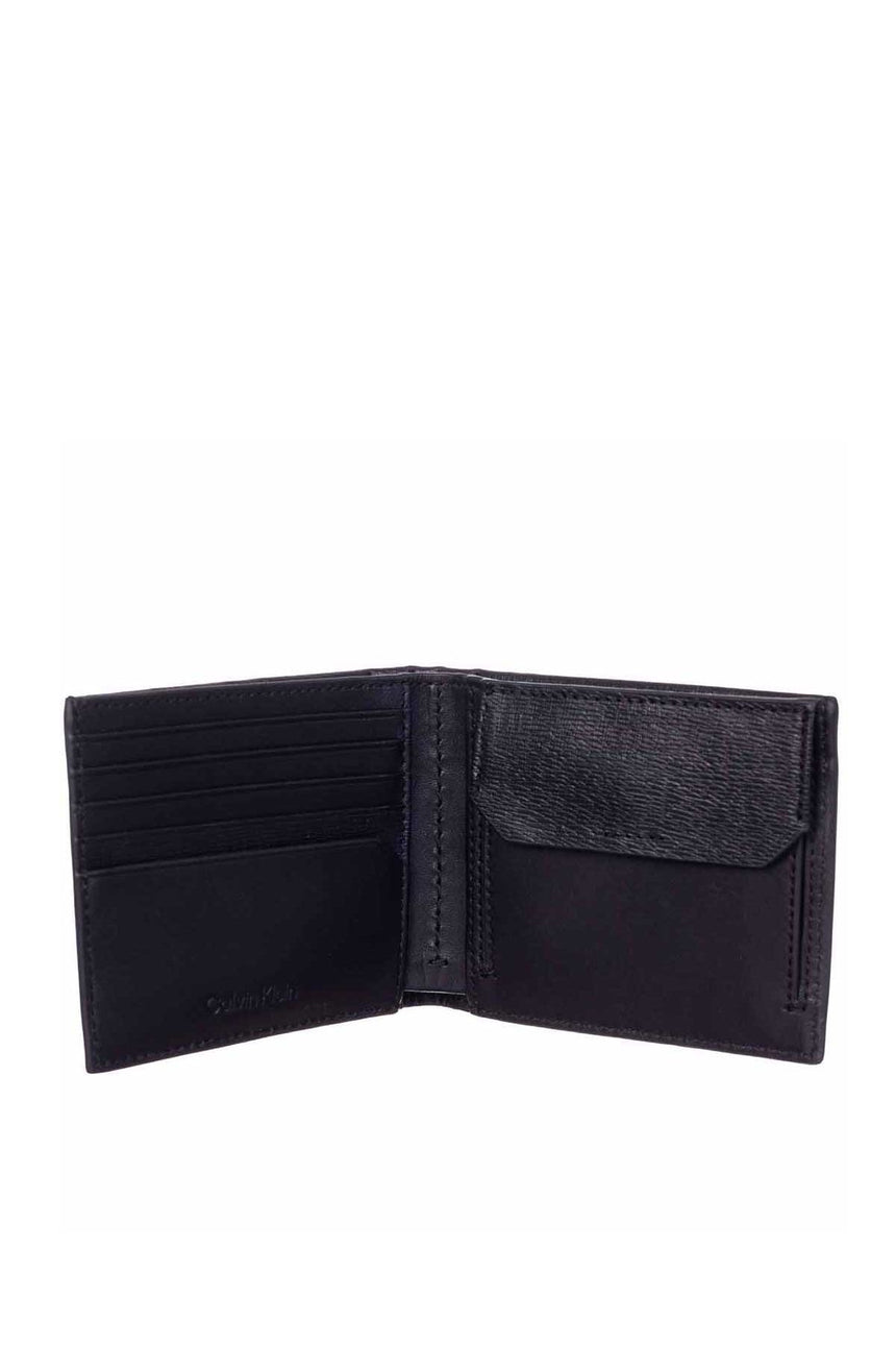 Calvin Klein Minimalism Bifold 5Cc W/Coin Erkek Cüzdan CK Black