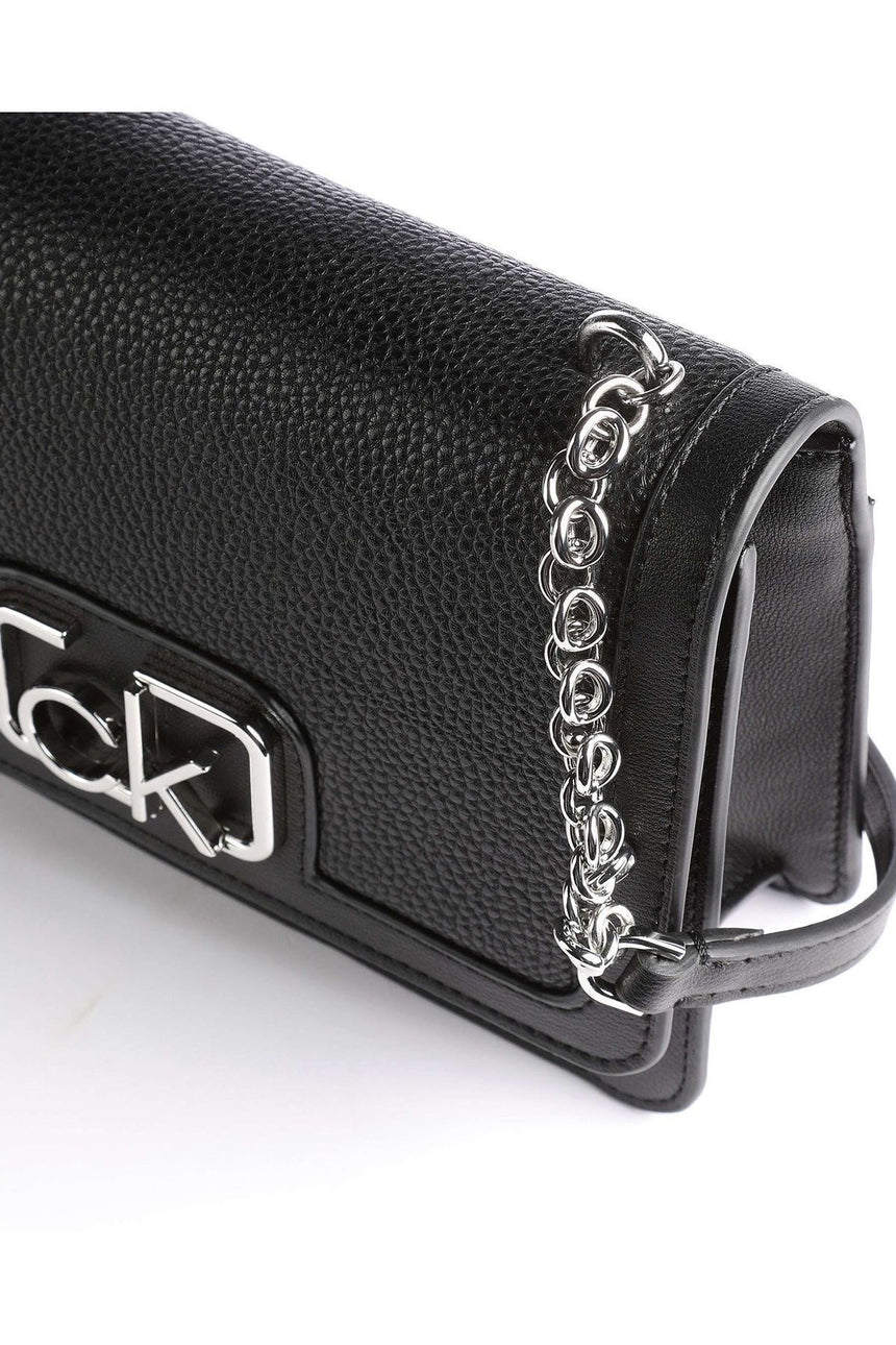 Calvin Klein Flap Shoulder Bag Md Çapraz Askılı Kadın Çantası Black