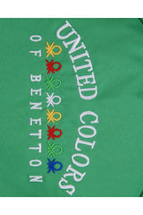 Benetton Ön Cepli Sırt Çantası Yeşil - Lacivert