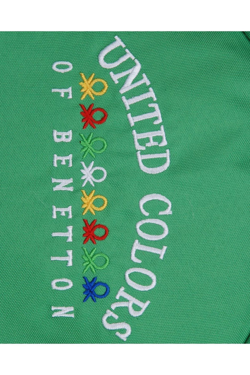 Benetton Ön Cepli Sırt Çantası Yeşil - Lacivert