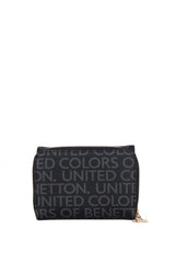 Benetton Logo Baskılı Mini Kadın Cüzdanı Kahve - Taba