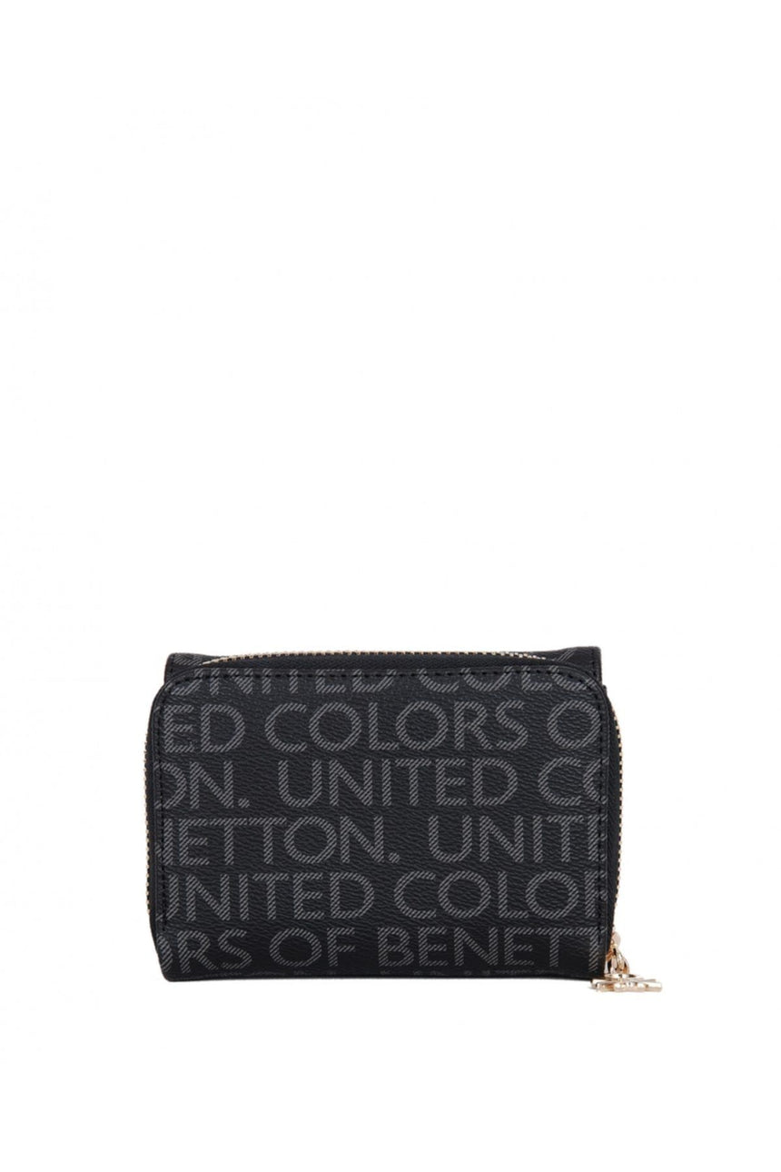 Benetton Logo Baskılı Mini Kadın Cüzdanı Kahve - Taba