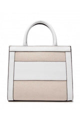Guess Salford Tote Kadın El Çantası Natural / White