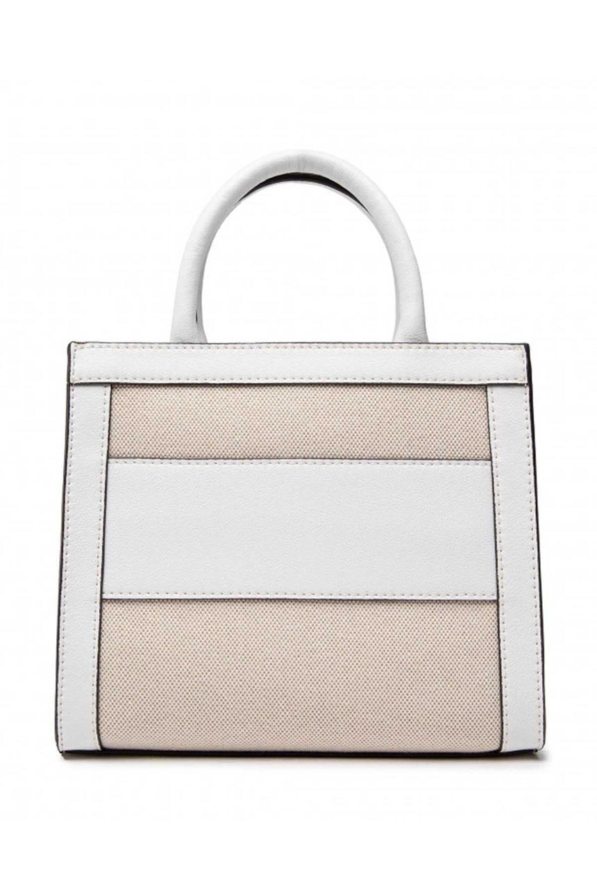 Guess Salford Tote Kadın El Çantası Natural / White