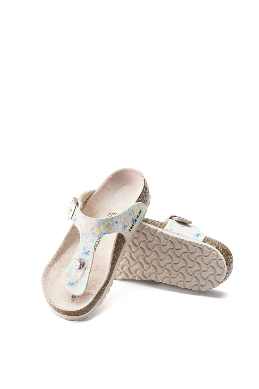Birkenstock Unisex Kids Gizeh Bfdd Summer Floral Terlik Light Rose