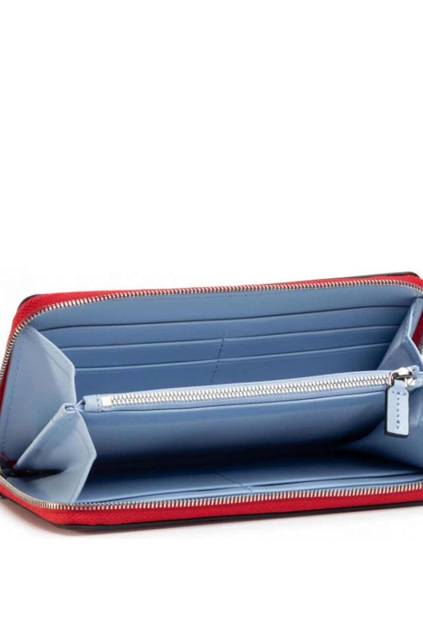 Calvin Klein Sculpted Zip Around Kadın Cüzdanı RACING RED