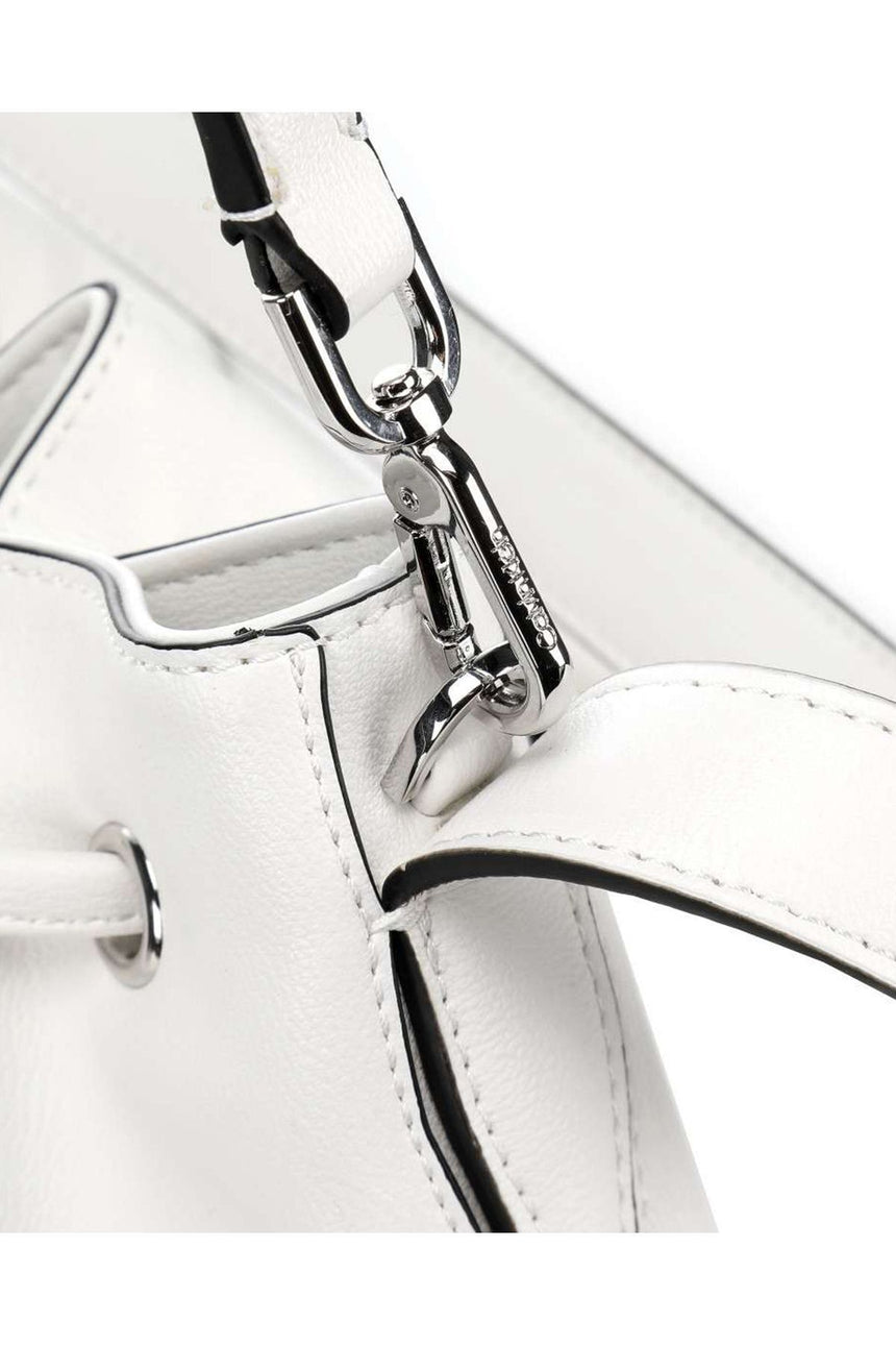 Calvin Klein Ny Shaped Drawstrıng Md Kadın Kol Çantası White