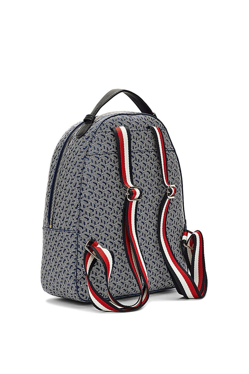 Tommy Hilfiger Iconic Tommy Backpack Monogram Kadın Sırt Çantası Blue Ink