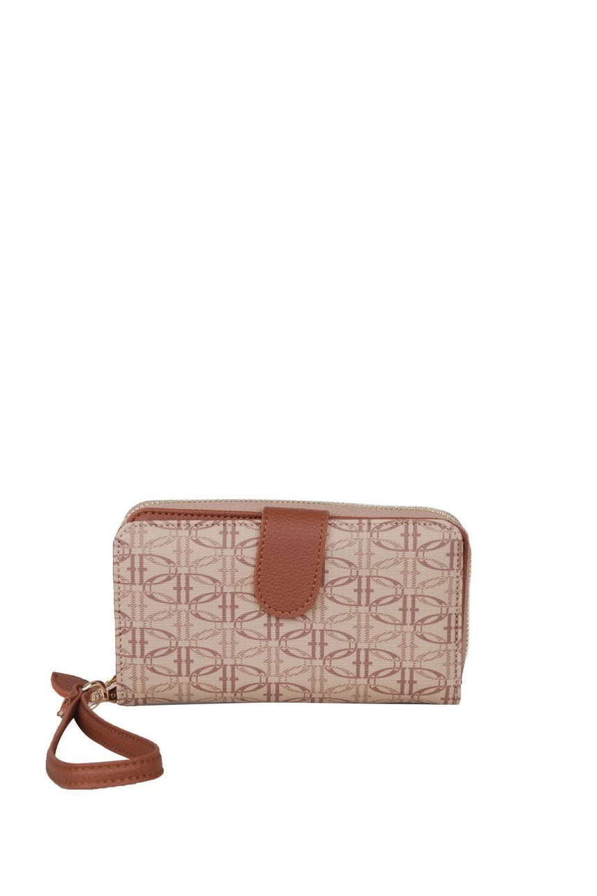 U.s Polo Assn. 14 Kart Yuvalı Kadın El Portföyü Koyu Bej