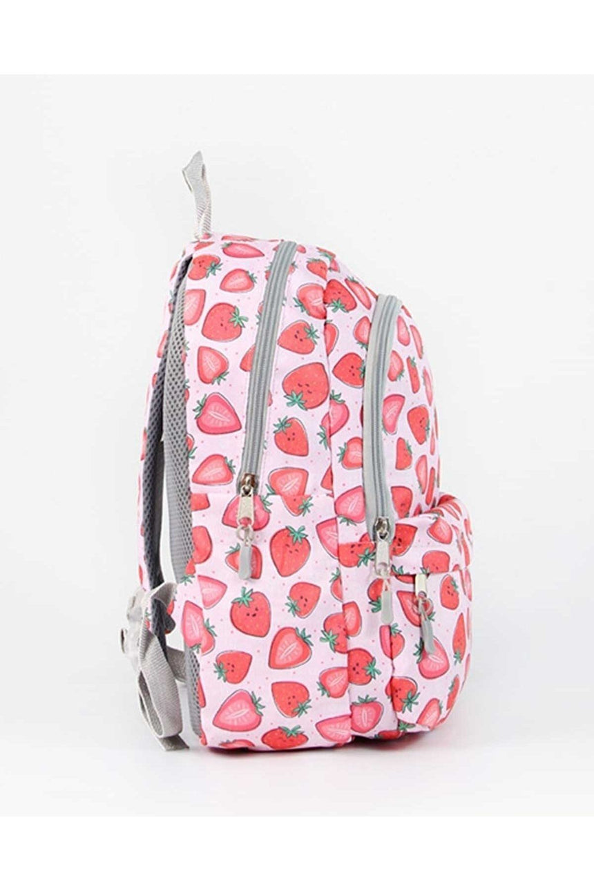 Cambridge Polo Club Üçlü Okul Çantası Seti Pembe - Çilekli