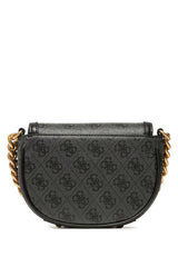 Guess Izzy Mini Crossbody Çapraz Askılı Kadın Çantası Coal Logo