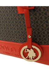 U.s Polo Assn. Kadın Omuz Çantası Kahve - Kırmızı