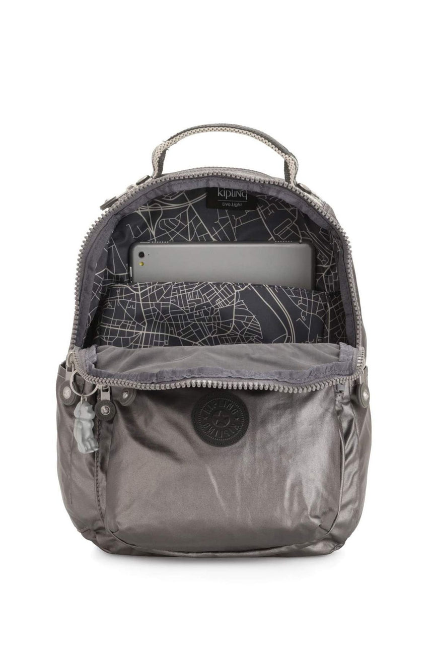 Kipling Seoul S Basic Plus Sırt Çantası Carbon Metallic