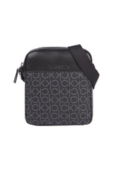 Calvin Klein Monogram Trimmed Çapraz Askılı Erkek Çantası Black Mono Mix