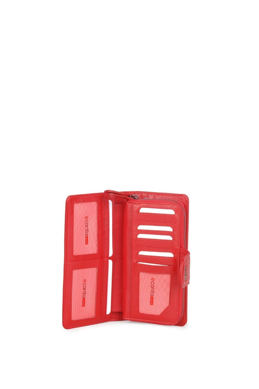 Grande 3 Blok Kadın El Portföyü Kırmızı