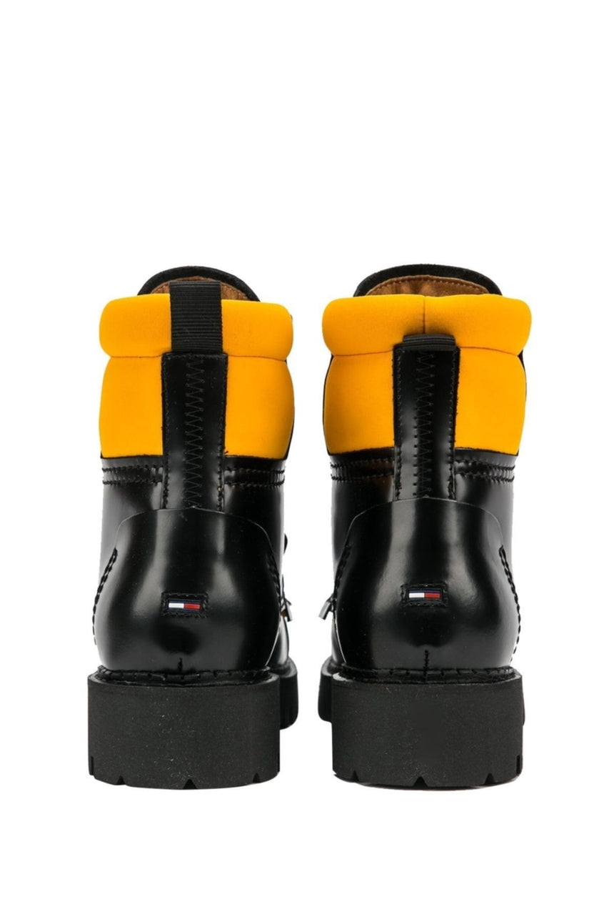 Tommy Hilfiger Fashion Pop Color Kadın Bot Black / Golden Bronze