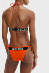 Calvin Klein Arkasında Calvin Klein logolu İp Bağcıklı Kadın Bikini Altı