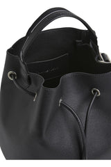 Calvin Klein Büzgülü Kapanan Logo Askılı Kadın Omuz Çantası Black