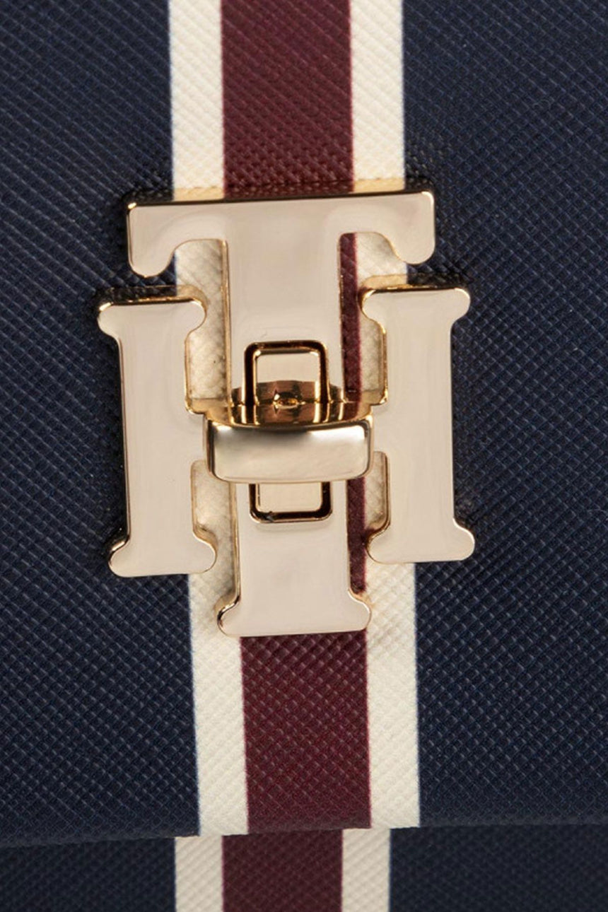 Tommy Hilfiger Saffiano Çapraz Askılı Kadın Çantası Tommy Red Mix