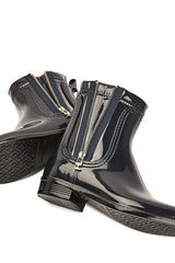 Tommy Hilfiger Tommy Glossy Rainboot Kadın Yağmur Botu Desert Sky