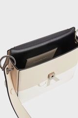 Calvin Klein Logo Crossbody Bag Tuscan Beige / White