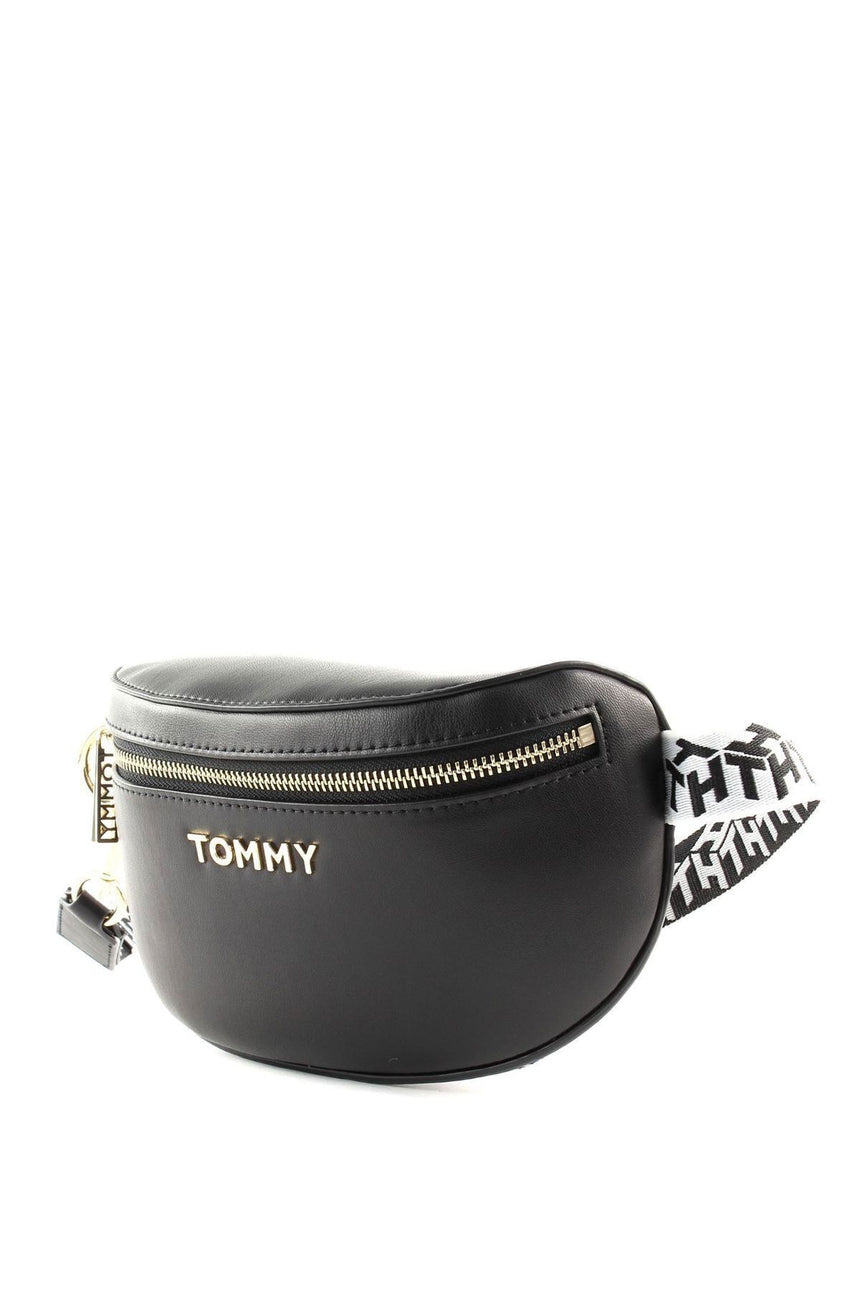 Tommy Hilfiger Iconic Tommy Bumbag Kadın Bel Çantası Black