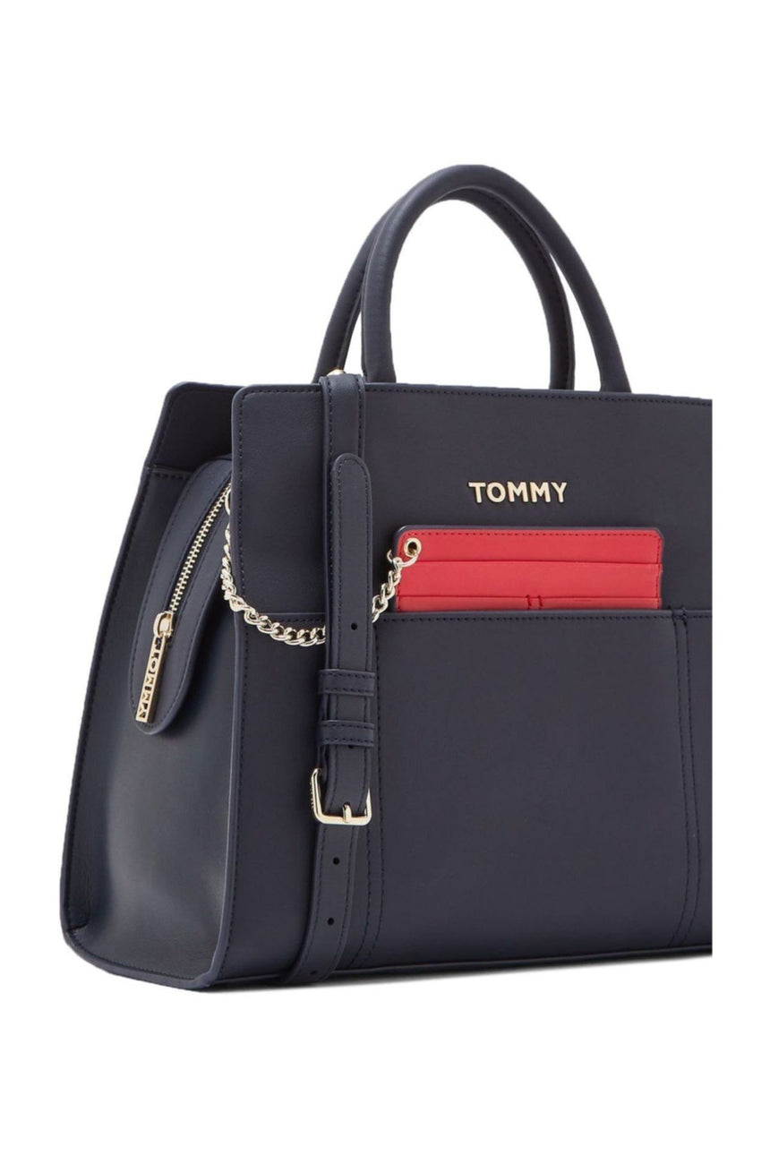 Tommy Hilfiger Item Statement Kadın El Çantası Navy Blue