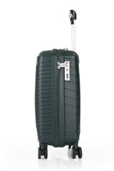 ÇÇS Diagonol Çizgili 75 cm Büyük Boy Valiz Koyu Yeşil