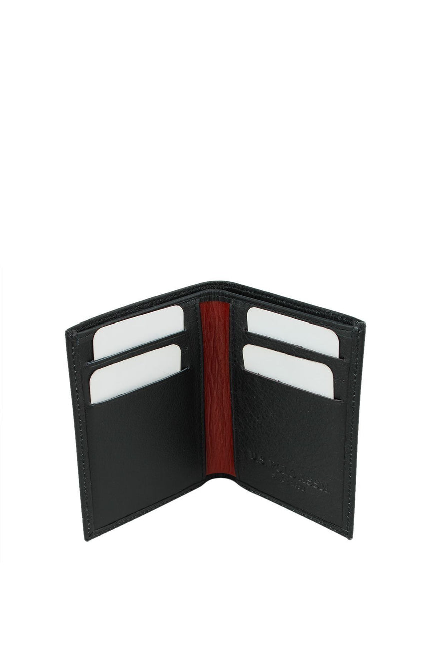 U.s Polo Assn. Dikey Banknot Bölmeli Erkek Cüzdanı Siyah