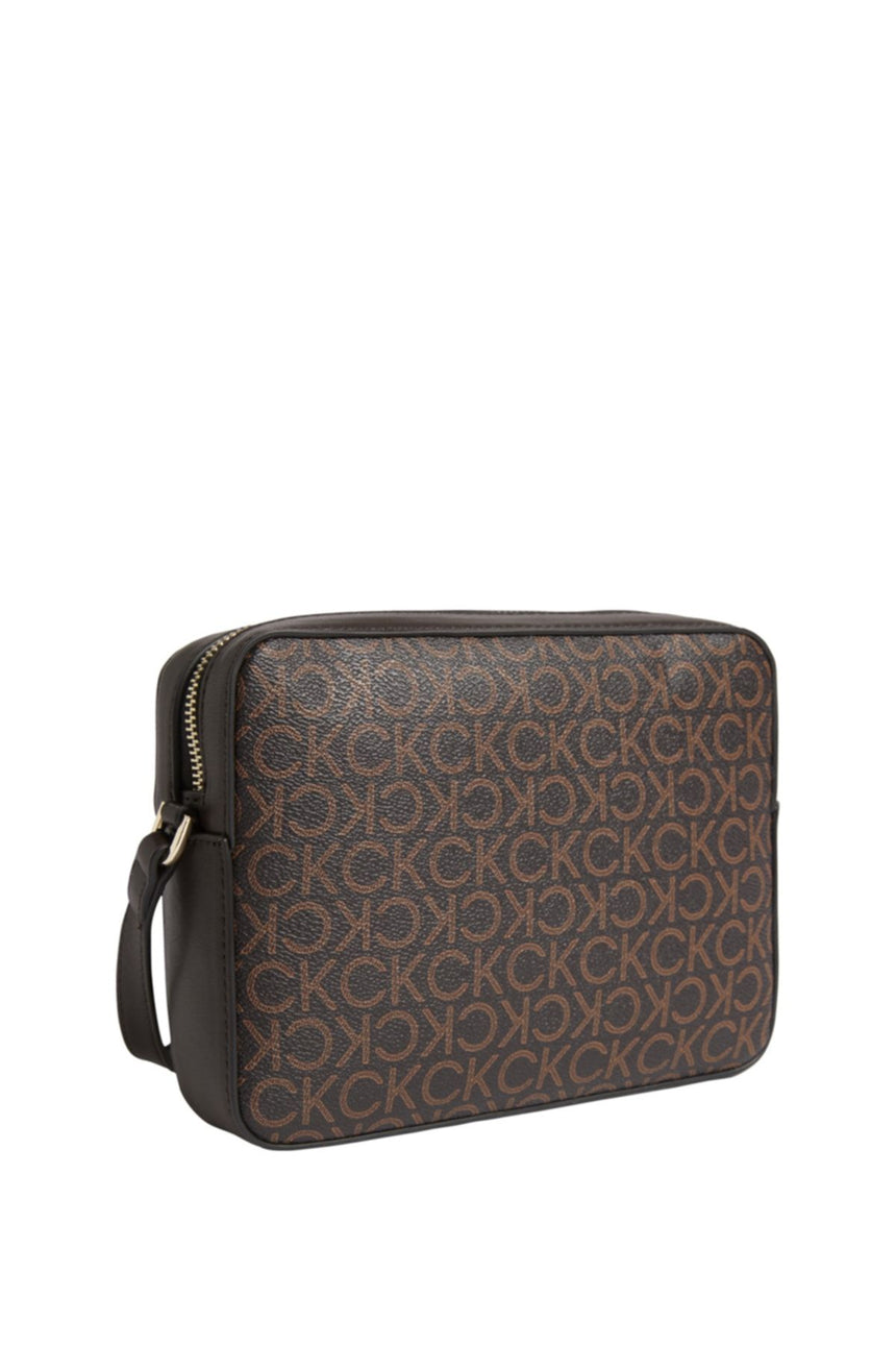 Calvin Klein Kadın Must Monogram Kamera Çapraz Çanta Brown Mono