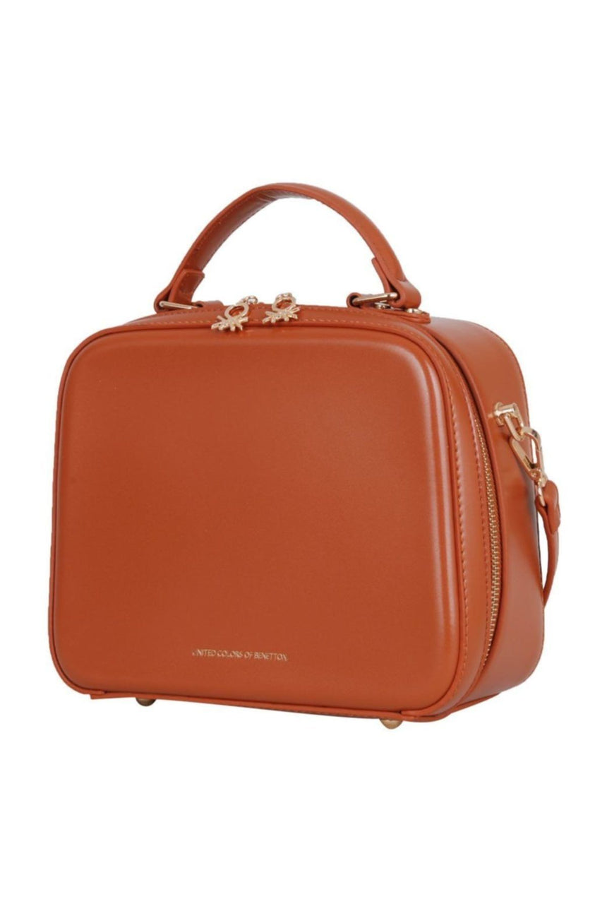 Benetton Vintage Kadın El Çantası Camel