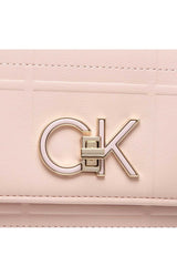 Calvin Klein Re-Lock Conv X Body Quilt Kadın Omuz Çantası Spring Rose