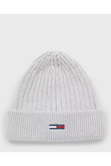 Tommy Hilfiger Knitted Hat Kadın Bere Silver Grey Heather
