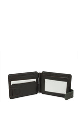 Grande Banknot Tutucu Mini El Portföyü Yeşil - Kahve