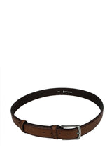 Axpe 4 Cm Saraç Örgülü Deri Erkek Kemer Kahve