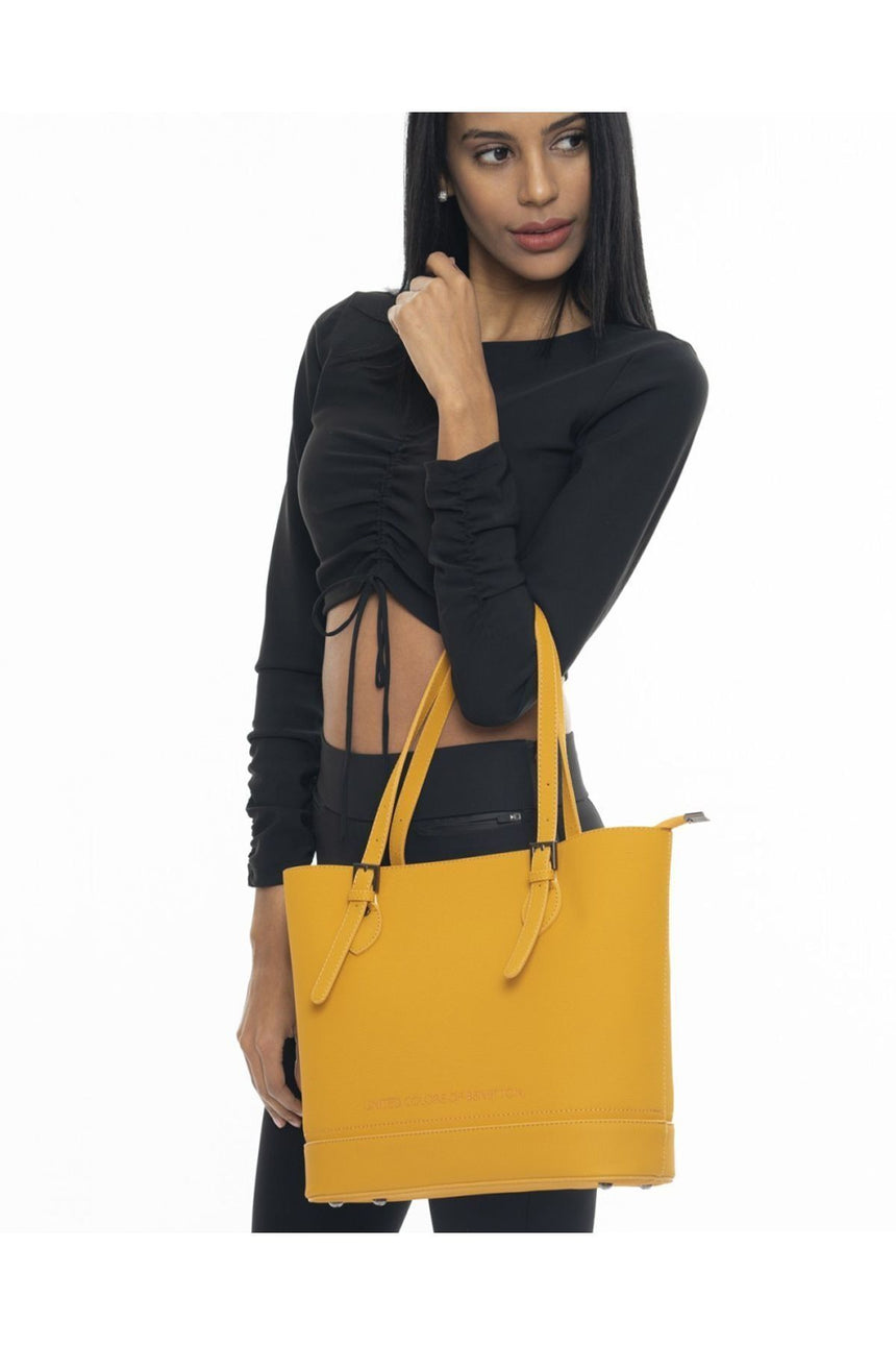 Benetton Nano Sport Kadın Omuz Çantası Hardal