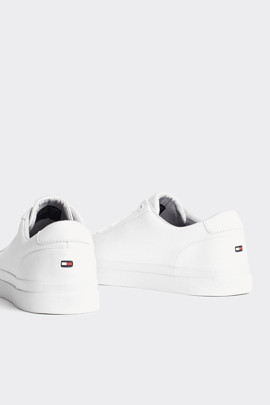 Tommy Hilfiger Corporate Leather Sneaker Erkek Sneakers White