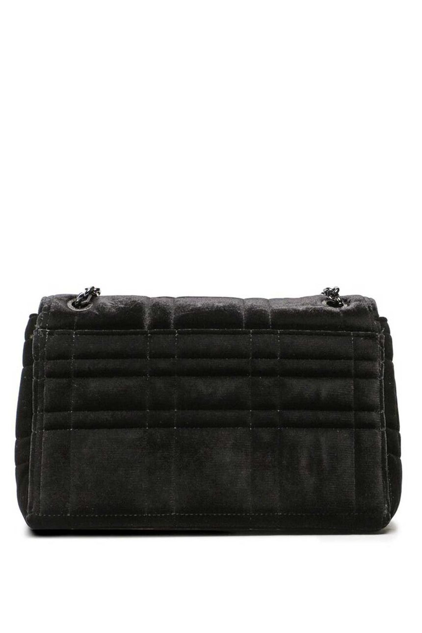 Calvin Klein Re-Lock Ew Conv Xbody Velvet Çapraz Askılı Kadın Çantası CK Black