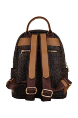 Benetton Ön Bölmeli Kadın Sırt Çantası Kahve - Hardal