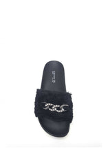 Ceyo Buckle Terlik Siyah