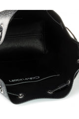 Calvin Klein Mono Drawstring Md Kadın Kol Çantası Black Mono