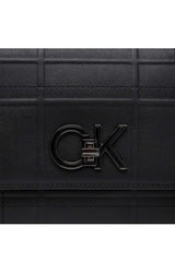 Calvin Klein Re-Lock Conv X Body Quilt Kadın Omuz Çantası CK Black