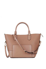 Trista Lg Grab Bag Leather Dk Khaki