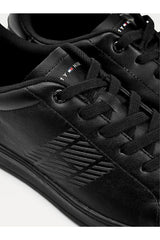 Tommy Hilfiger Retro Tennis Cupsole Erkek Sneakers Black