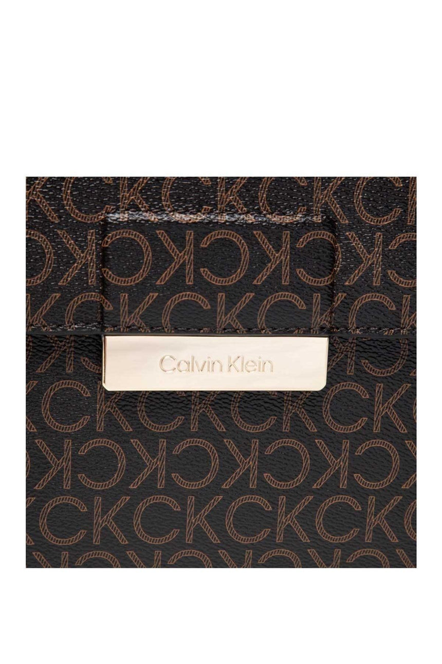 Calvin Klein Ck Core Top Handle Bag Mono Kadın Askılı Omuz Çantası Brown Mono